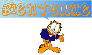 Gif animé bienvenue Garfield